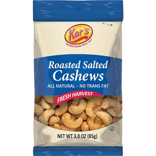 Kar's 3 Oz. Salted Cashew Nuts