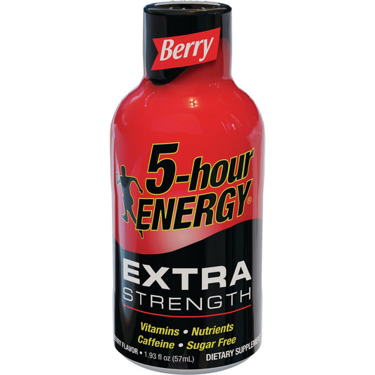 5 Hour Energy 1.93 Oz. Extra-Strength Berry Flavor Energy Drink