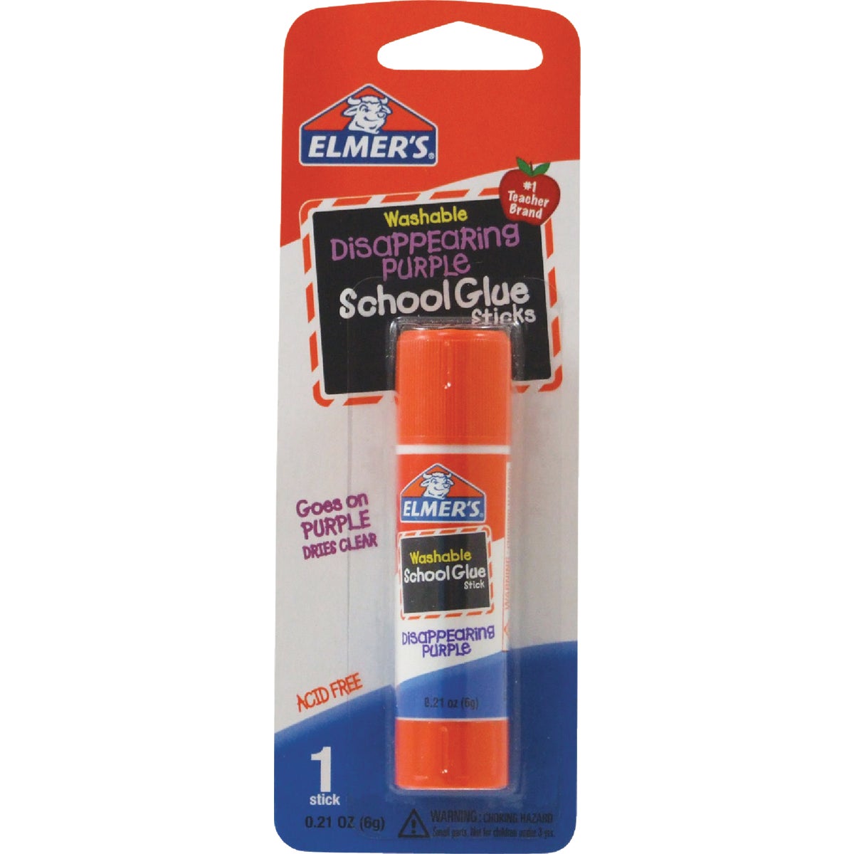 Elmer's 0.21 Oz. Washable Clear Drying School Glue Stick