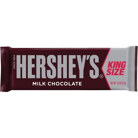Hershey's King Size 2.6 Oz. Milk Chocolate Candy Bar
