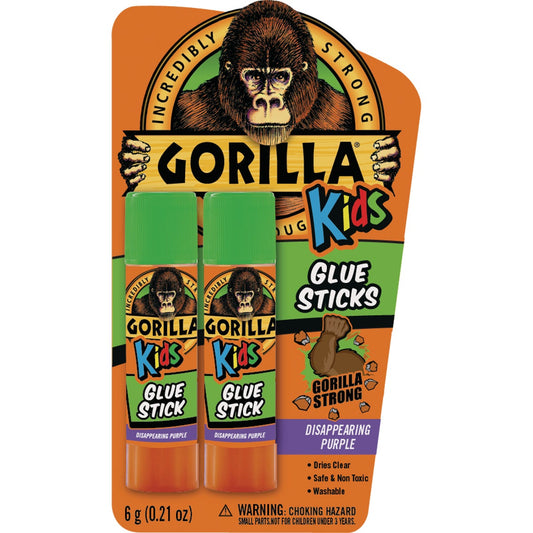 Gorilla 0.21 Oz. Clear Drying Glue Stick (2-Pack)