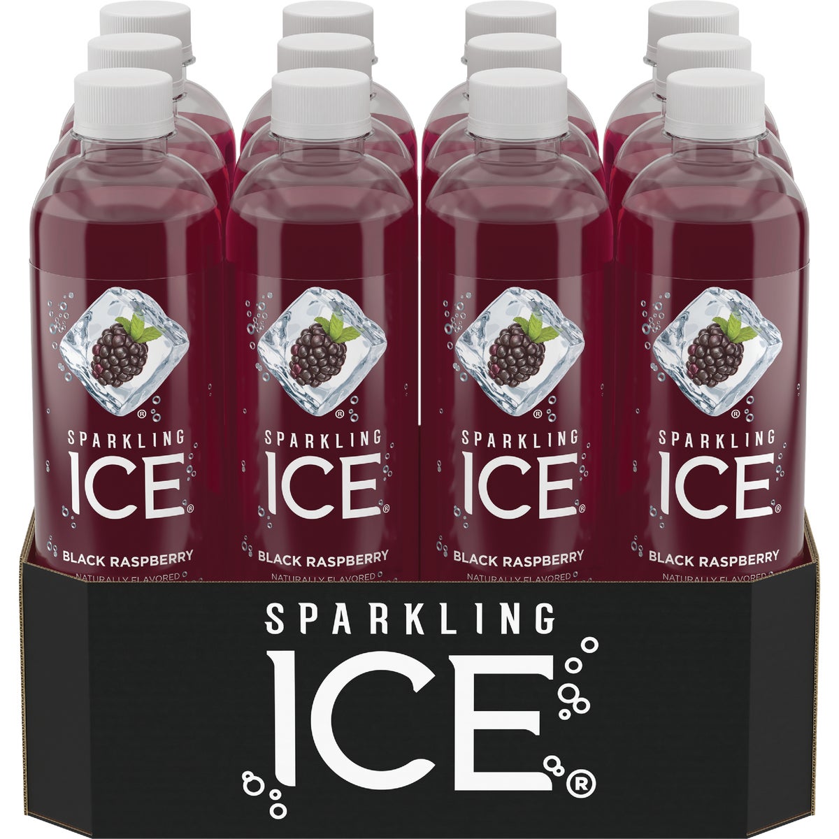 Talking Rain Sparkling Ice 17 Oz. Water, Black Raspberry