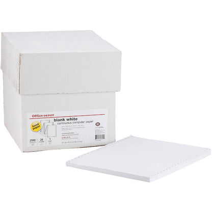 Staples 8-1/2 In. x 11 In. 20 Lb. White Blank Computer Printer Paper, 2500 Sheets