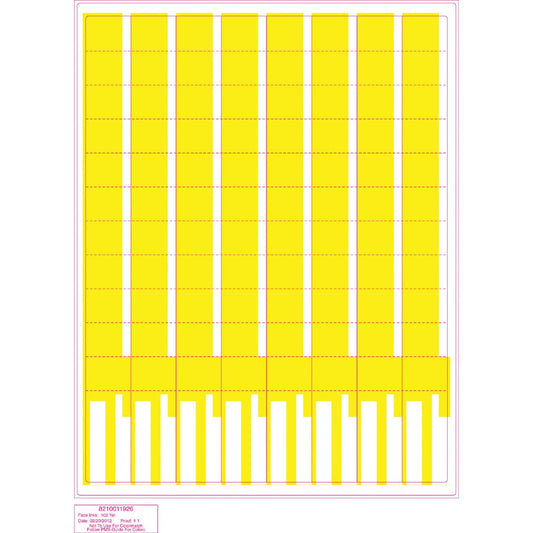 Moore Wallace Blank Label Price Ticket (250-Count)