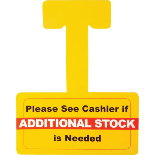 Parrot Press 4-1/4 In. x 8-1/4 In. Additional Stock Dangler Indoor Sign (10-Pack)