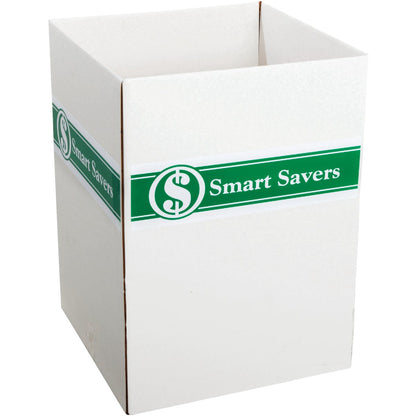 Smart Savers 24 In. x 24 In. x 32-1/2 In. White Corrugated Dump Bin