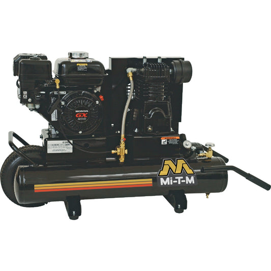 Mi-T-M 8 Gal. Portable 90 psi Twin-Stack Air Compressor