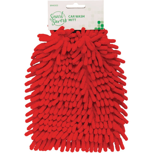 Smart Savers Microfiber Chenille Coral Wash Mitt