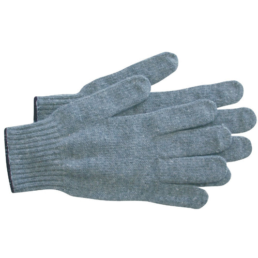 PIP Men's Large Cotton/Polyester Work Glove, Gray (12-Pack)