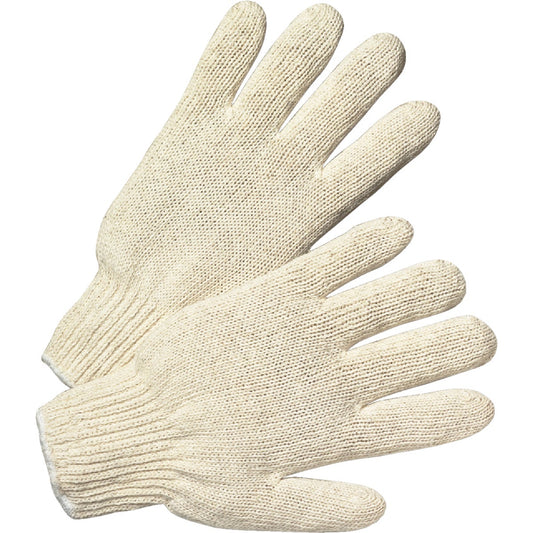 West Chester Protective Gear Men's Large Polyester Blend String Knit Work Glove, White (12-Pack)