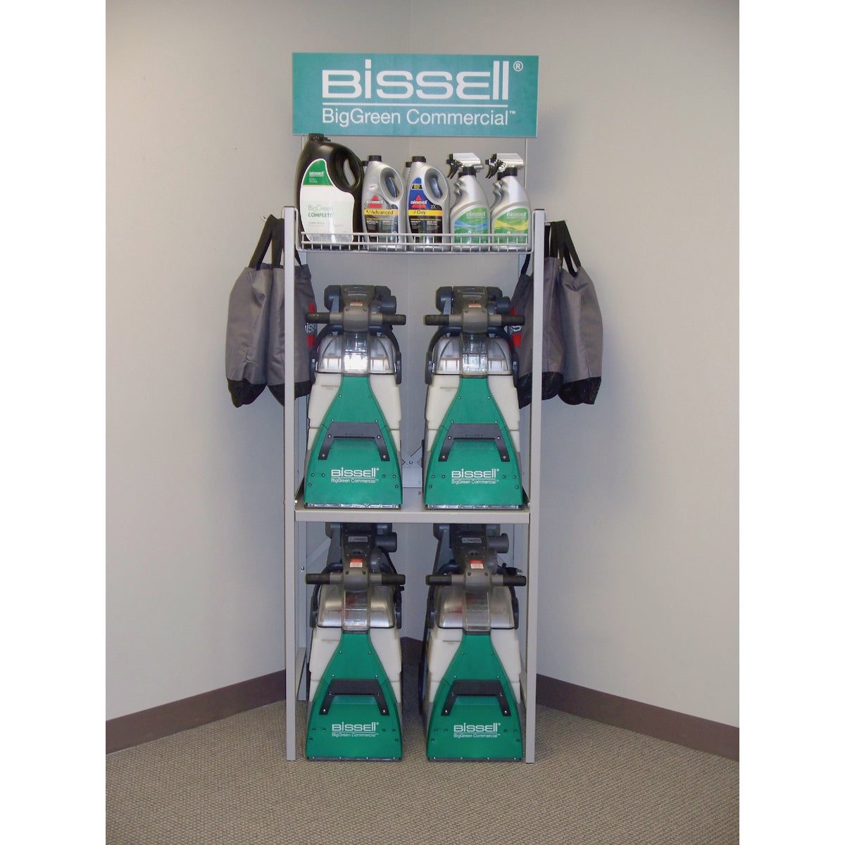 Bissell BigGreen Commercial Display Rack